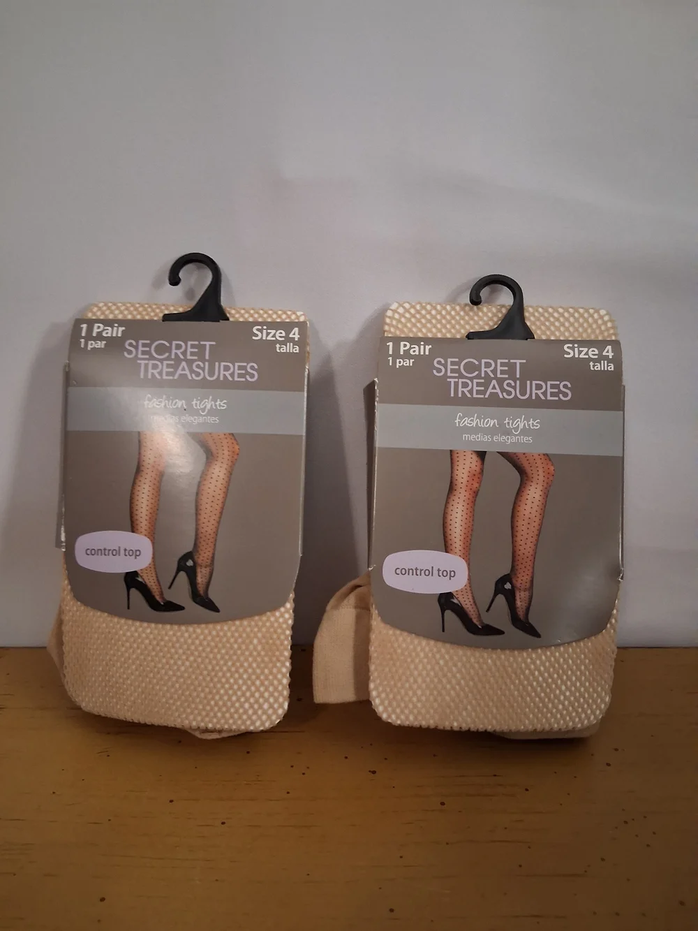 Secret Treasures Women's Fashion Tights - Beige (Size 4)